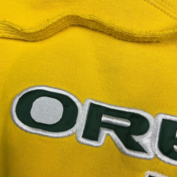 Y2K Oregon Ducks gold and green hoodie size XL - Picture 3 of 6
